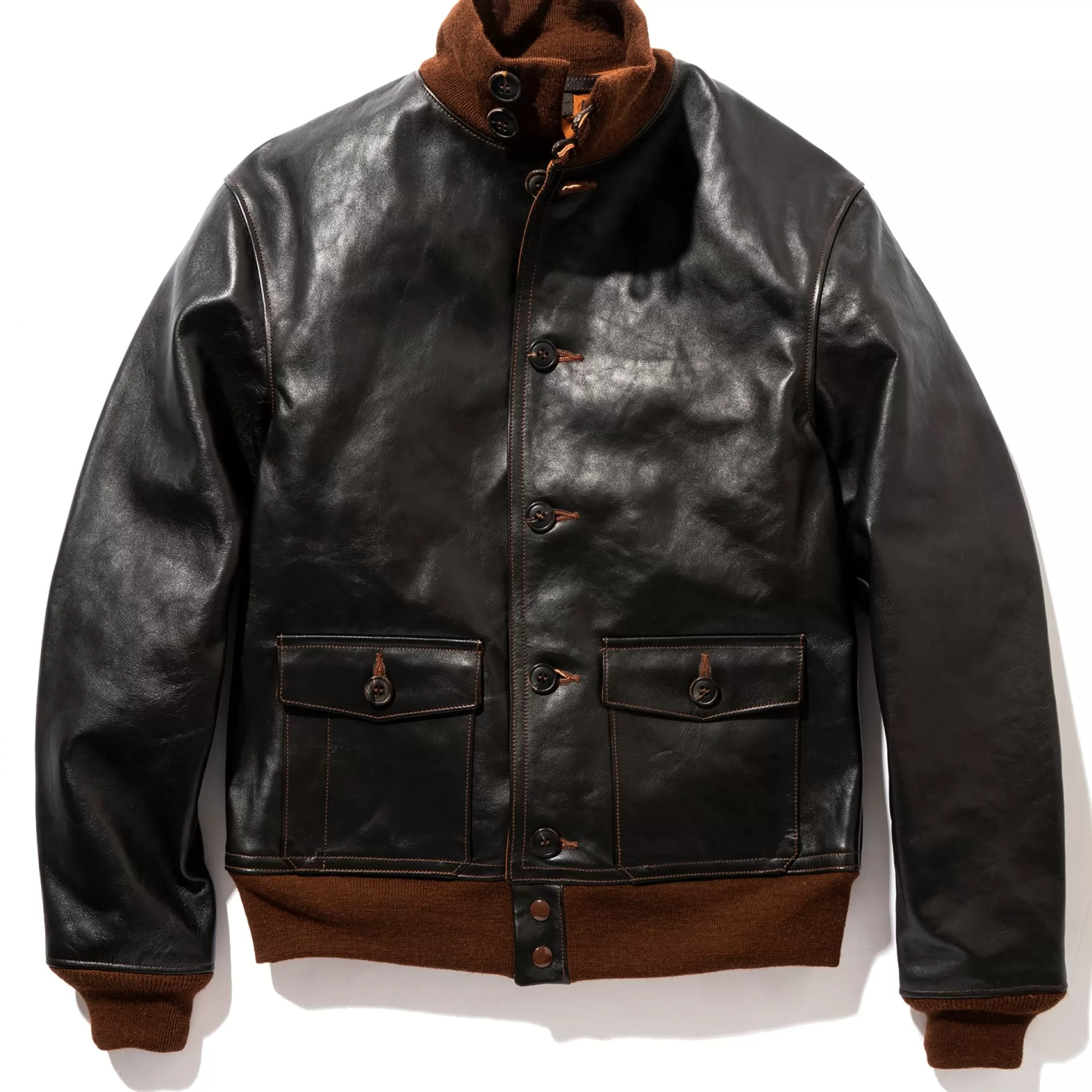 The Real McCoy's Military^Type A-1 Real Mccoy Mfg. Co. Seal Brown