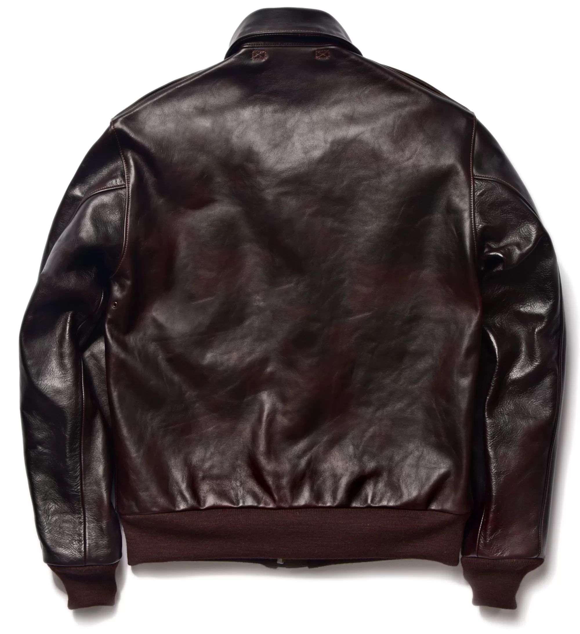 The Real McCoy's Leather^Type A-2/Parachute Camouflage Lining Sealbrown