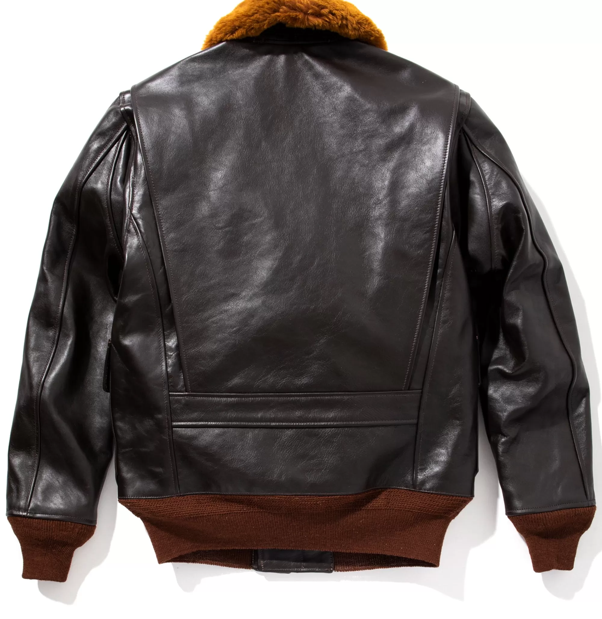 The Real McCoy's Leather^Type An-J-3A Real Mccoy Mfg. Co. Seal Brown