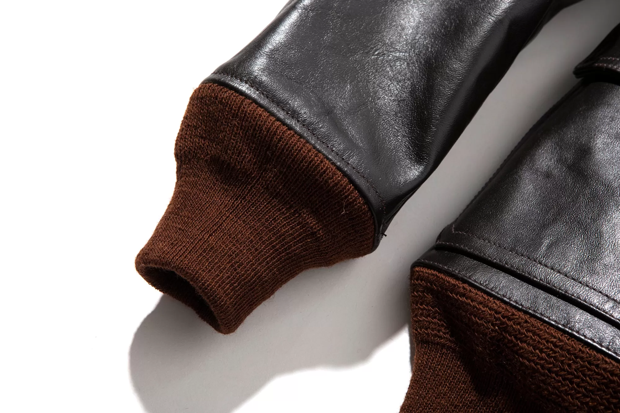 The Real McCoy's Leather^Type An-J-3A Real Mccoy Mfg. Co. Seal Brown