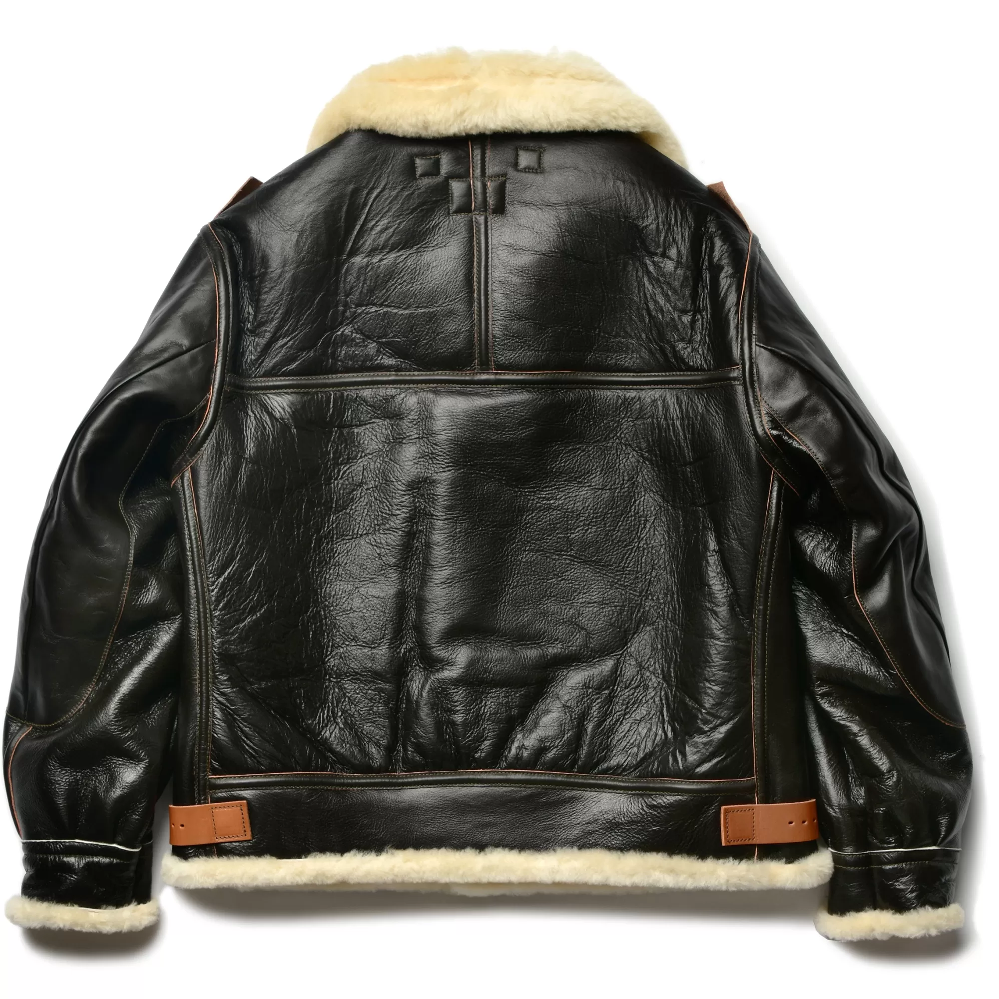 The Real McCoy's Leather^Type B-3 Real Mccoy Mfg. Co. 051 Seal Brown