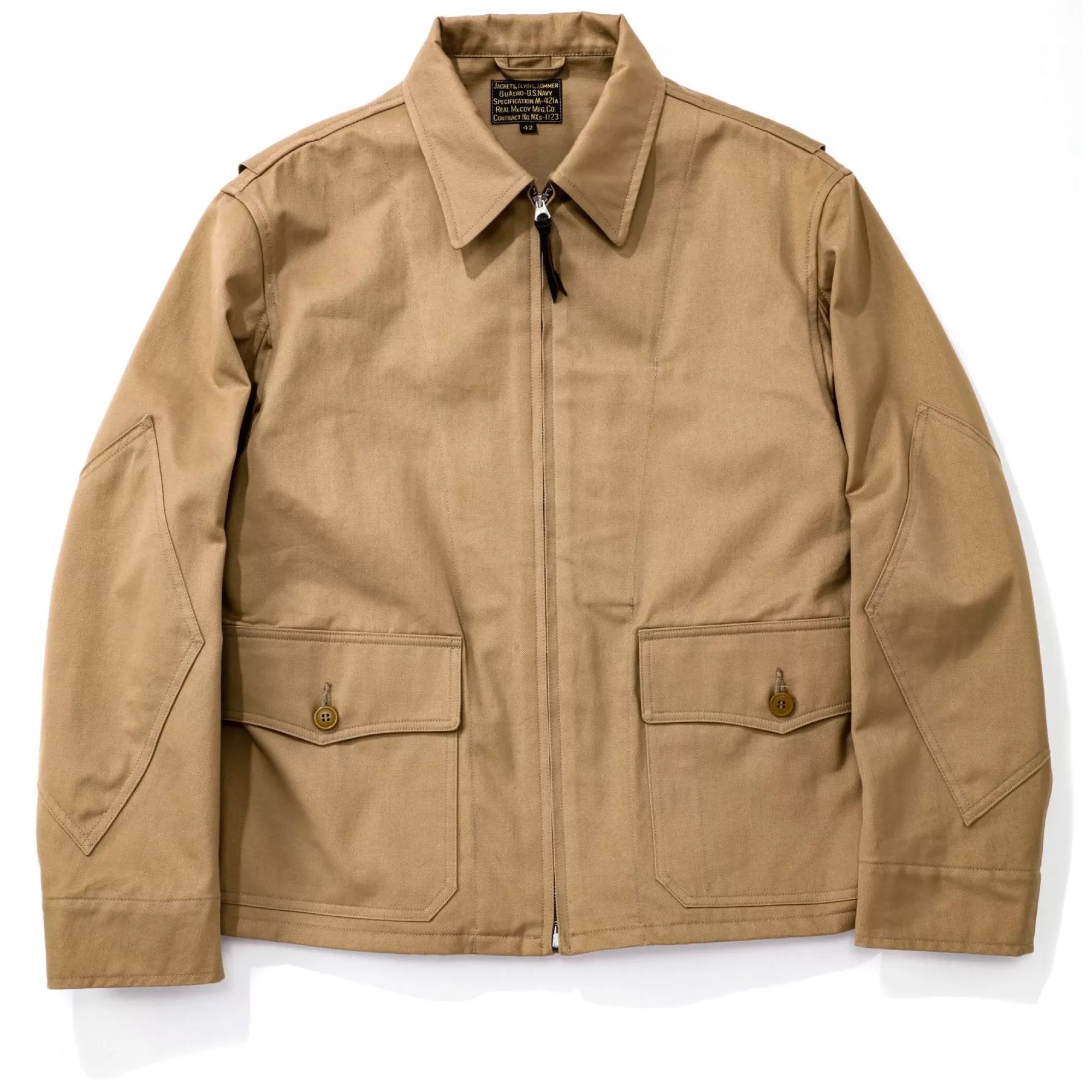 The Real McCoy's Military^Type M-421A Real Mccoy Mfg. Co. Tan