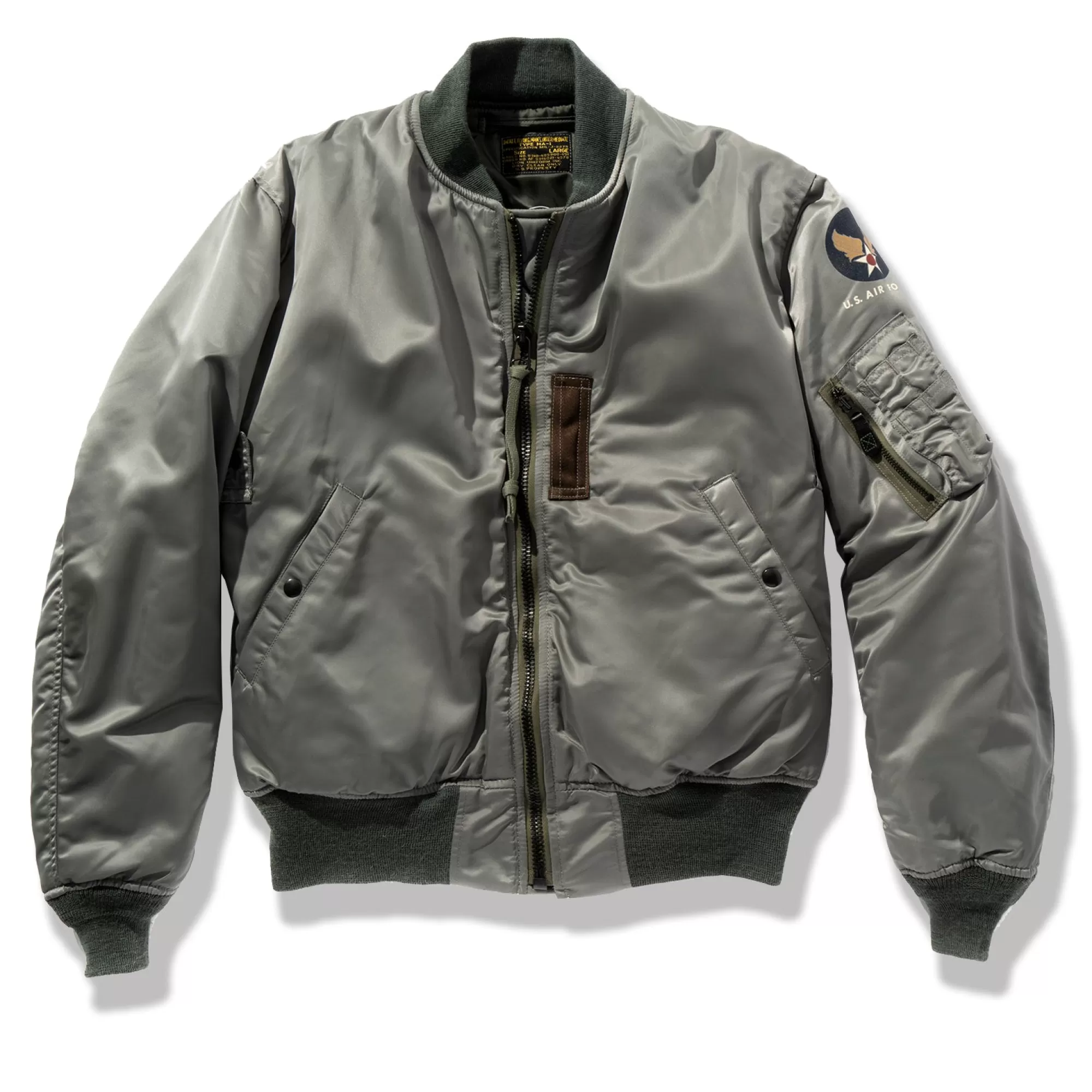 The Real McCoy's Military^Type Ma-1 Lion Uniform Inc. (Decal) Grey