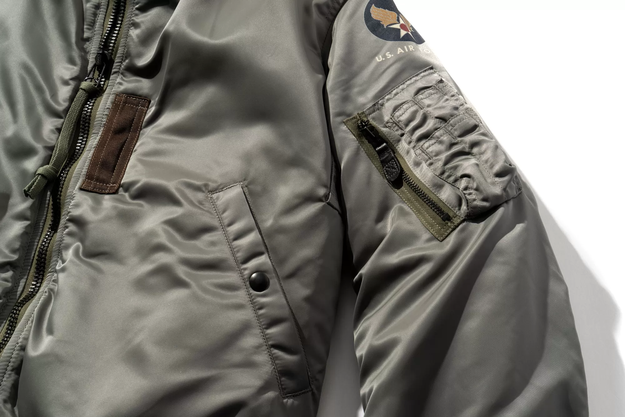 The Real McCoy's Military^Type Ma-1 Lion Uniform Inc. (Decal) Grey