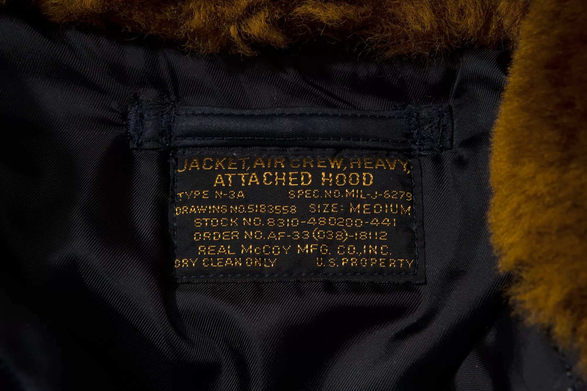 The Real McCoy's Military^Type N-3A Real Mccoy Mfg. Co. Navy