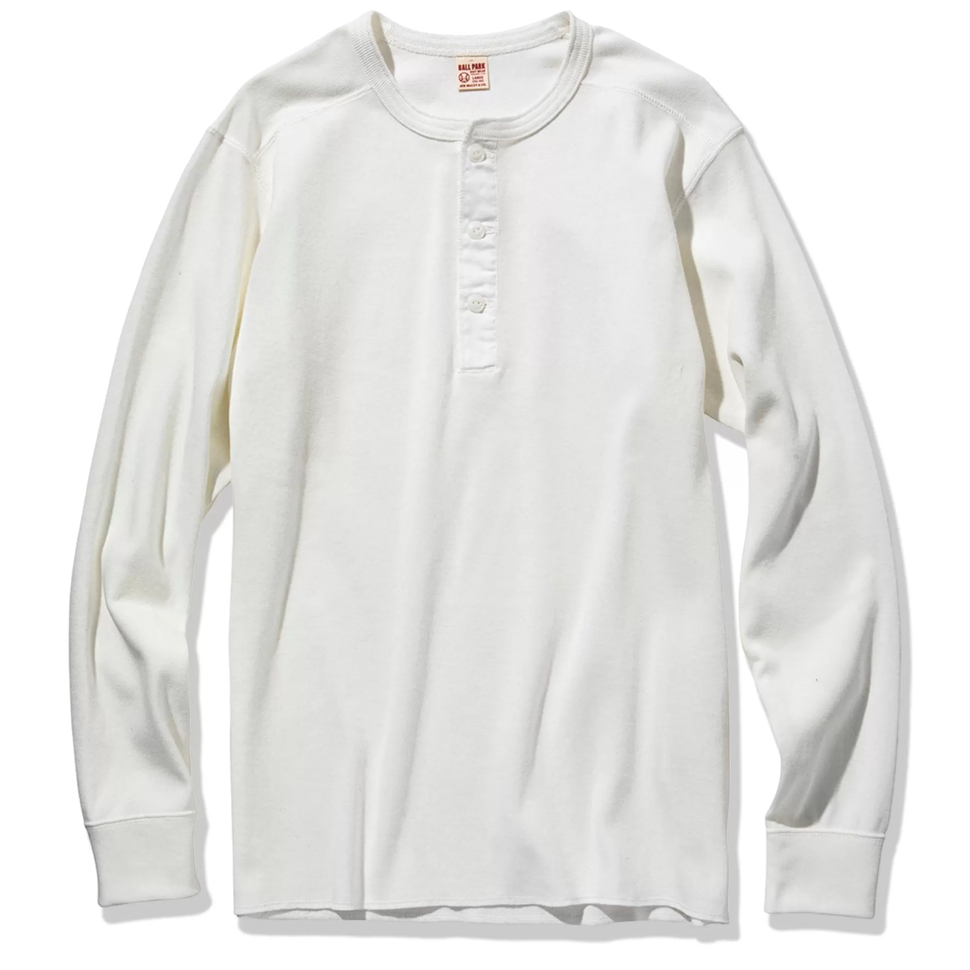 The Real McCoy's Thermal Shirts^Union Shirt Long Sleeve White