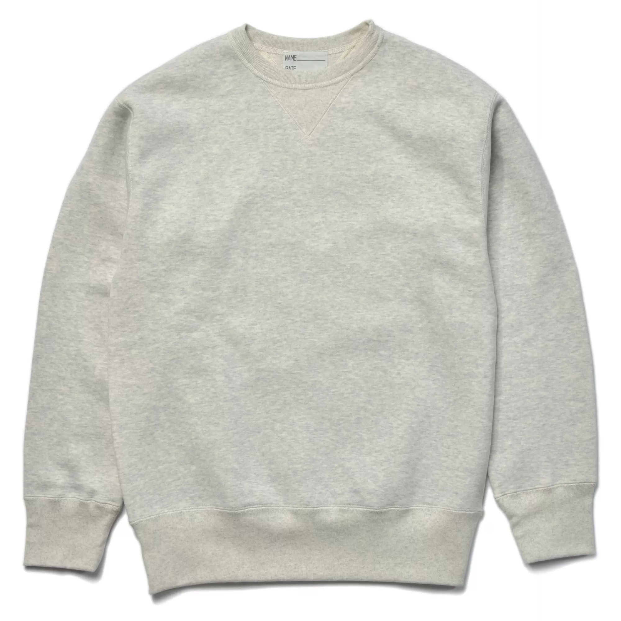 The Real McCoy's Sweatshirts^Usn Crewneck Sweatshirt 022 SNOW GRAY