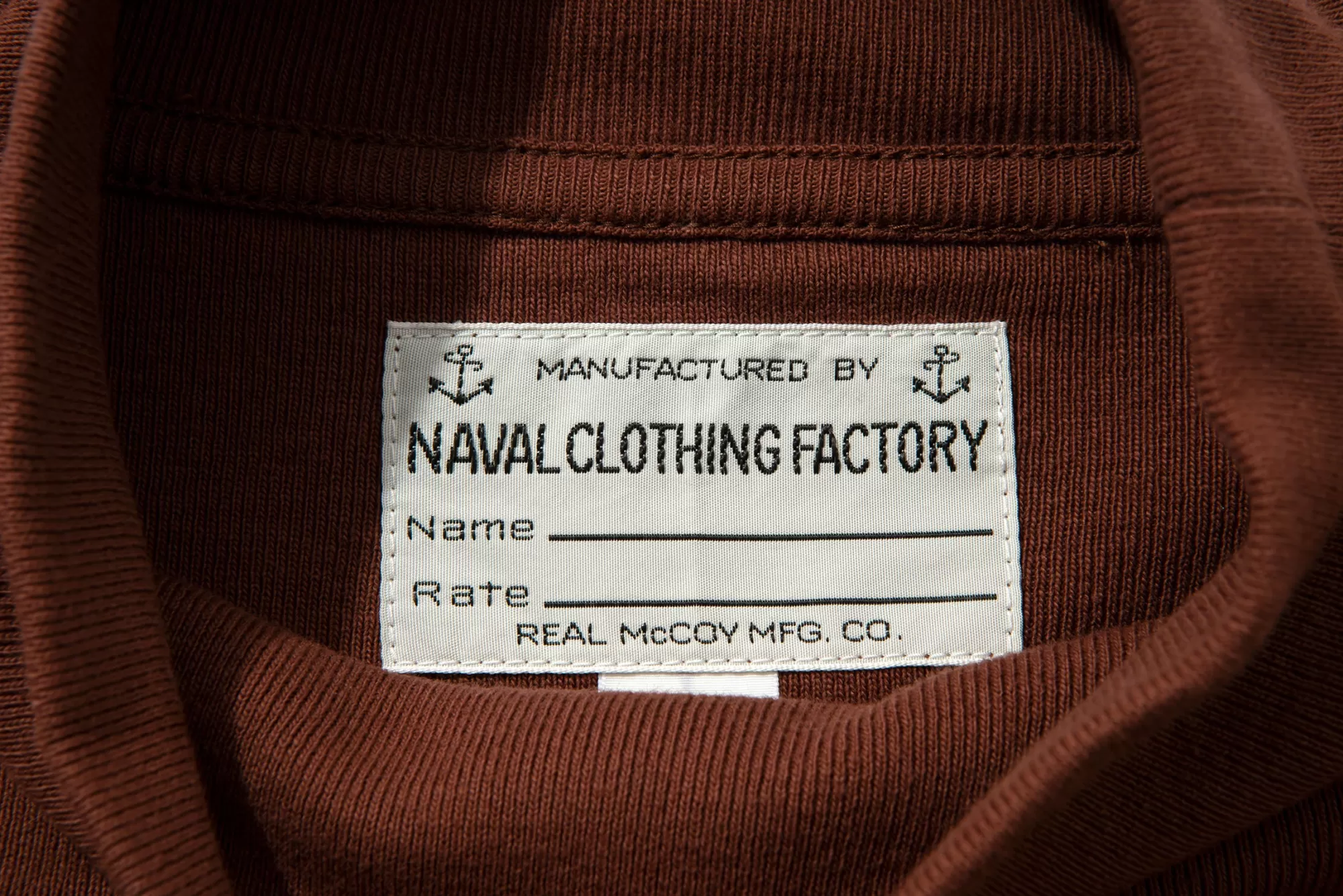 The Real McCoy's Thermal Shirts^U.S.N. Flight Deck Jersey Brown