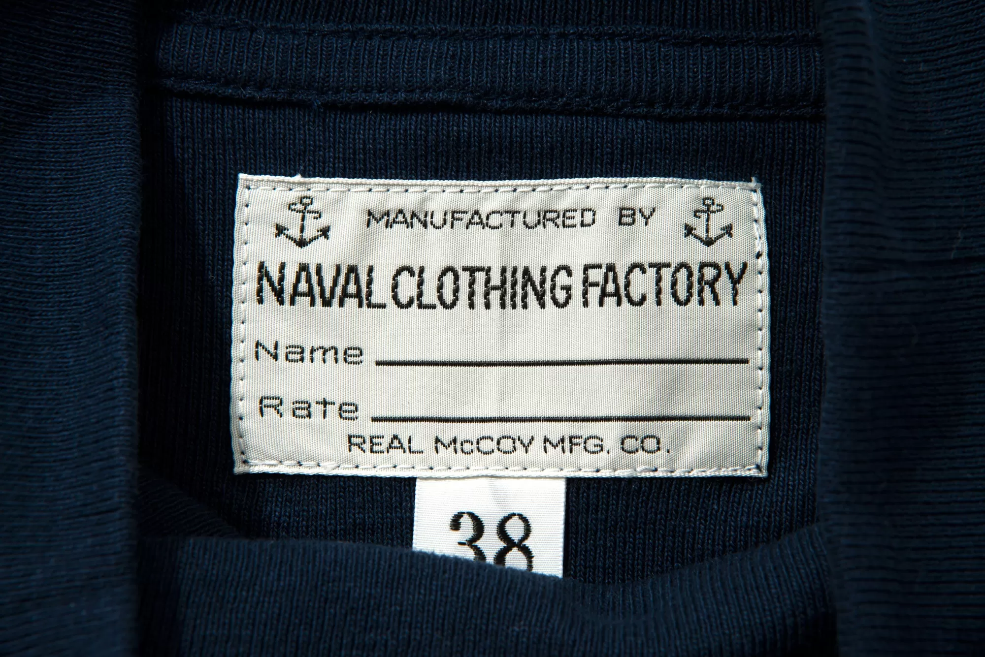 The Real McCoy's Thermal Shirts^U.S.N. Flight Deck Jersey Navy