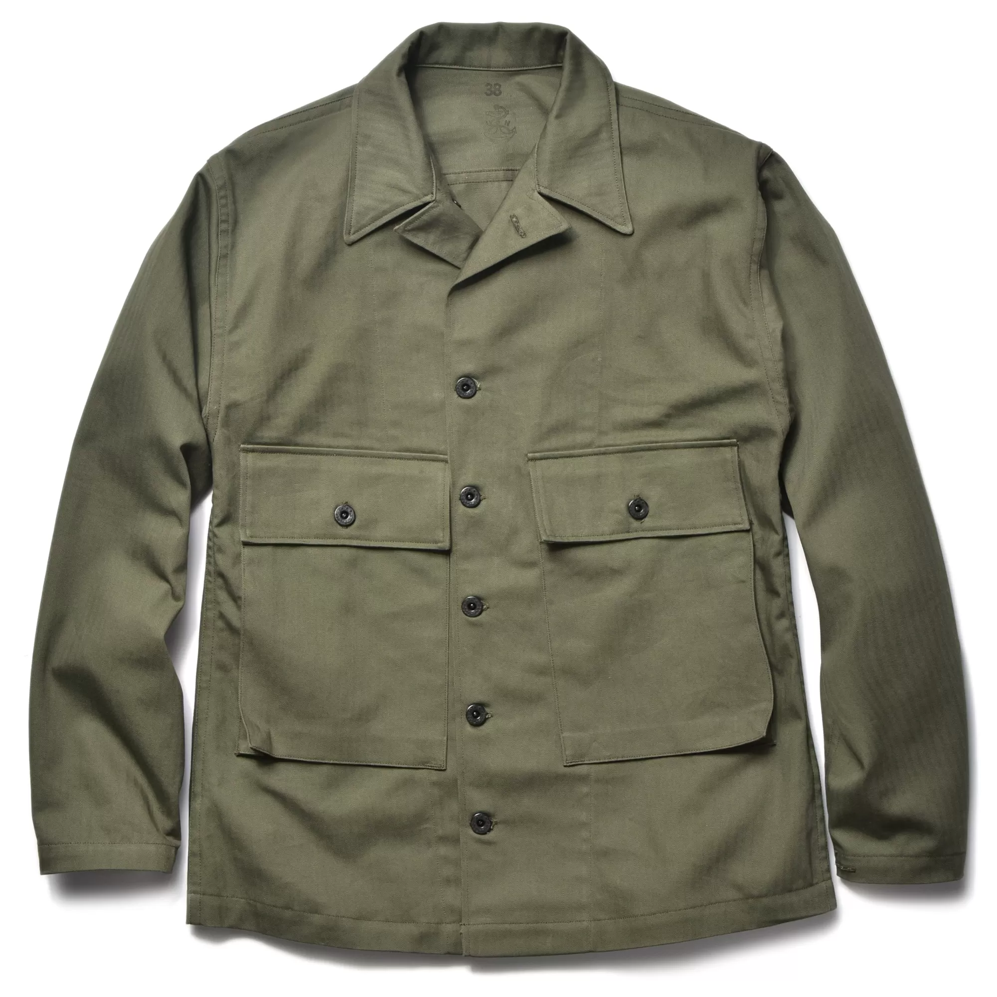 The Real McCoy's Military^U.S.N. Jackets Herringbone Twill 150 Olive