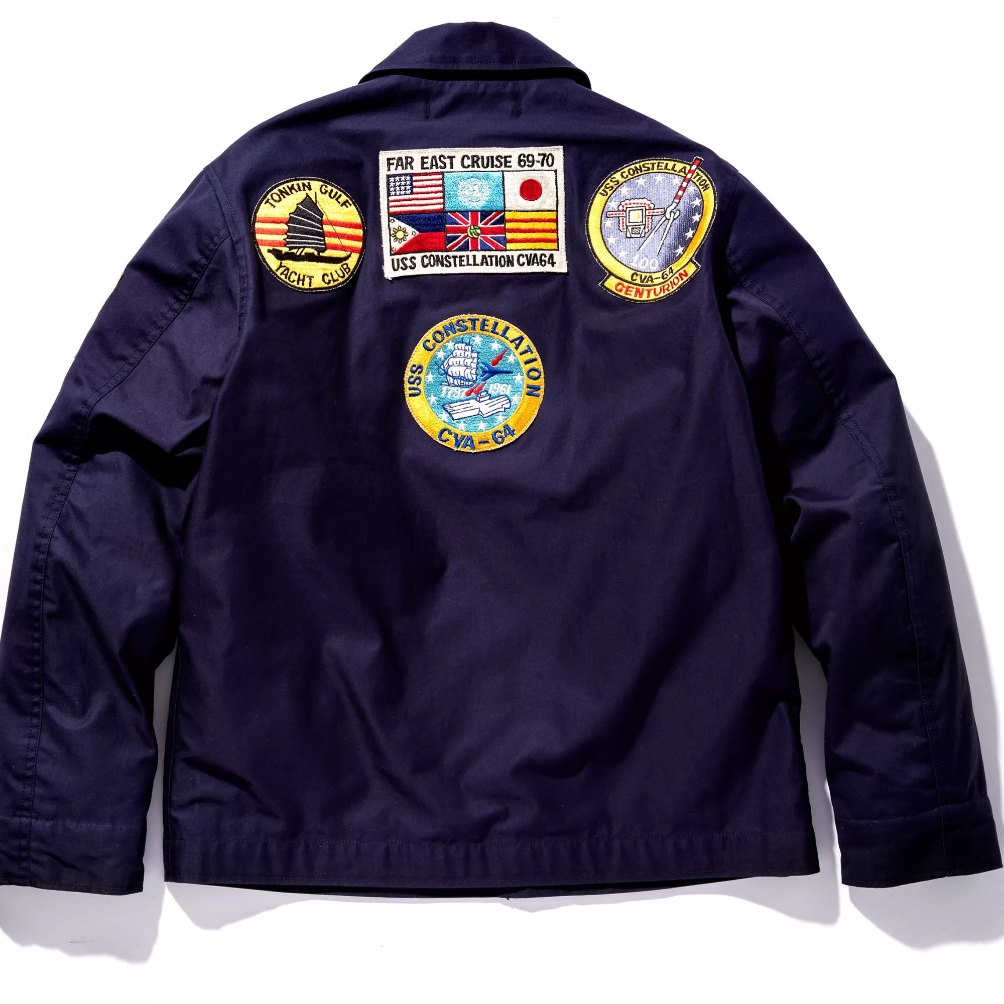 The Real McCoy's Military^Utility Jacket/Uss Constellation Navy