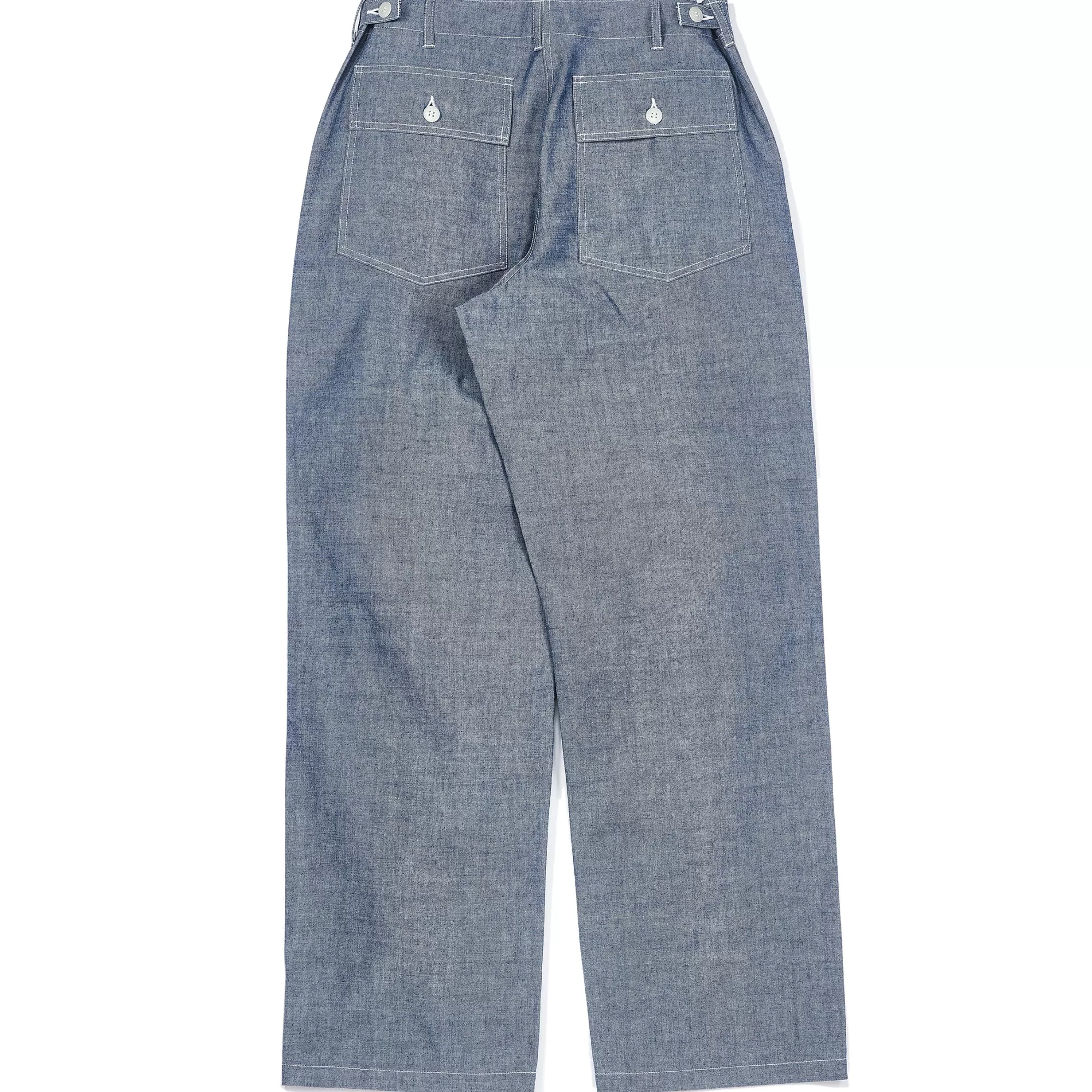 The Real McCoy's Pants^Utility Trousers/Chambray 123 Light Blue