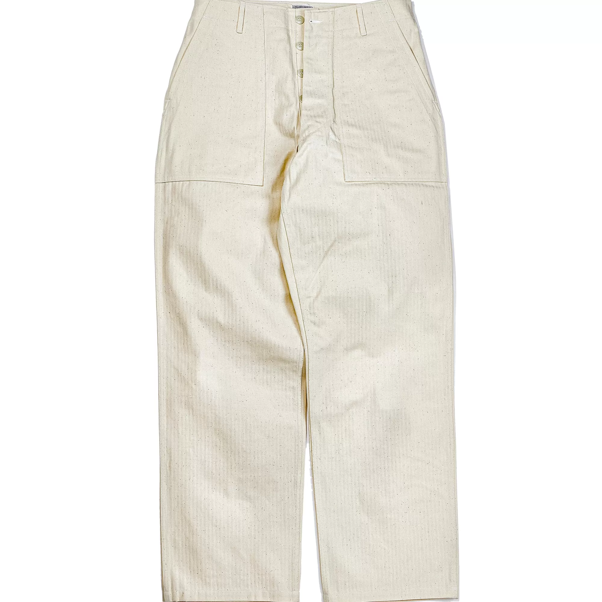 The Real McCoy's Pants^Utility Trousers/White Hbt 012 Ecru