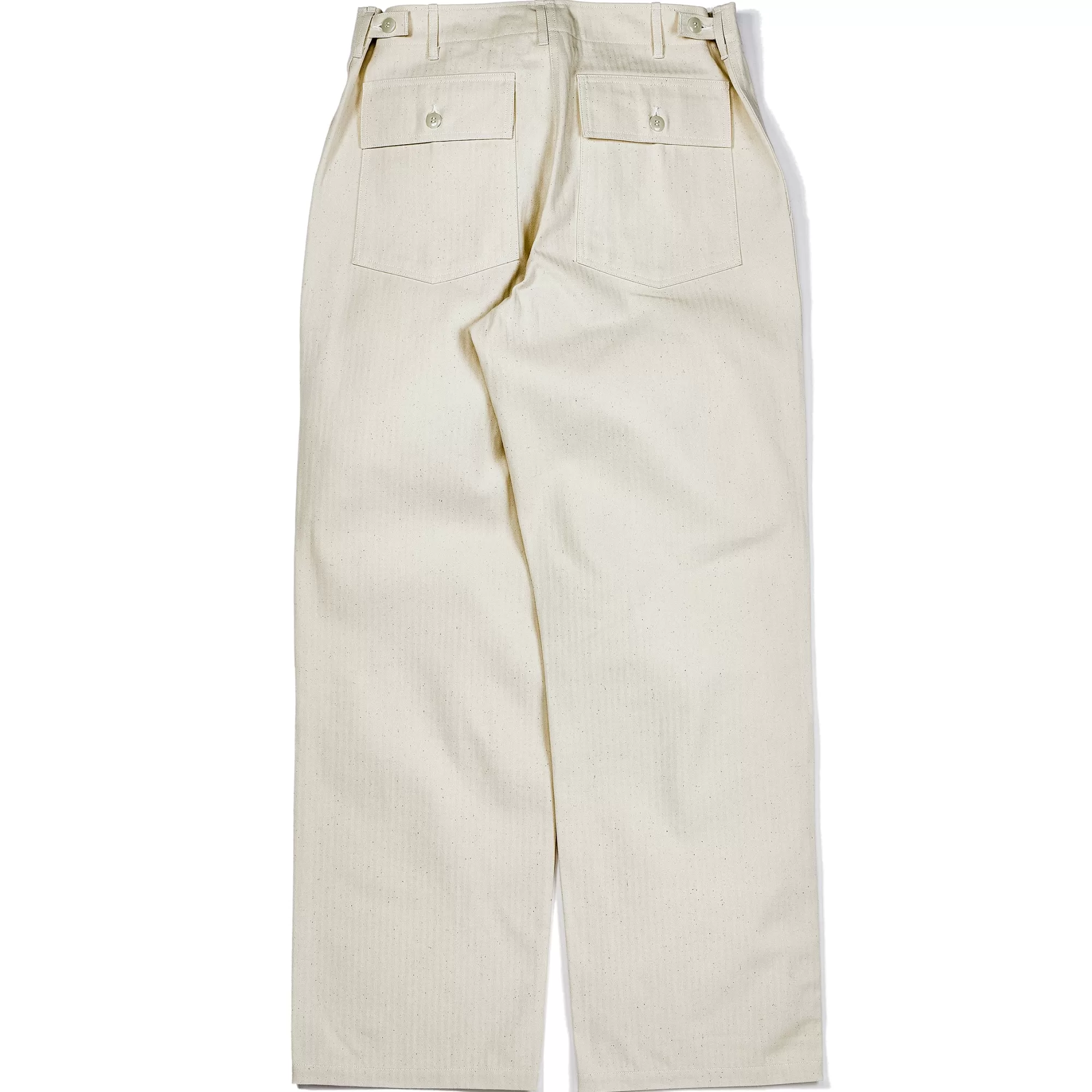 The Real McCoy's Pants^Utility Trousers/White Hbt 012 Ecru