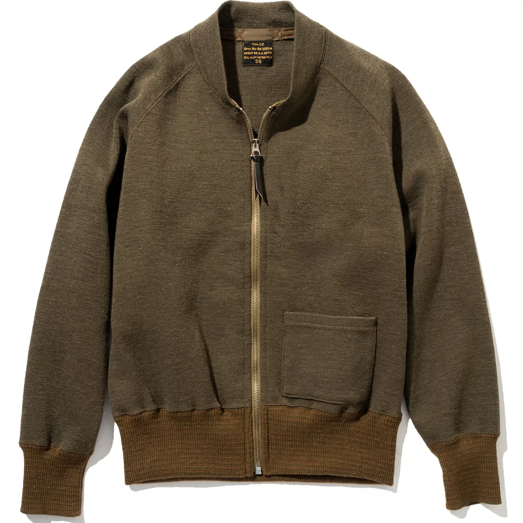 The Real McCoy's Knitwear^Vestflying Winter Type C-2 160 Olive