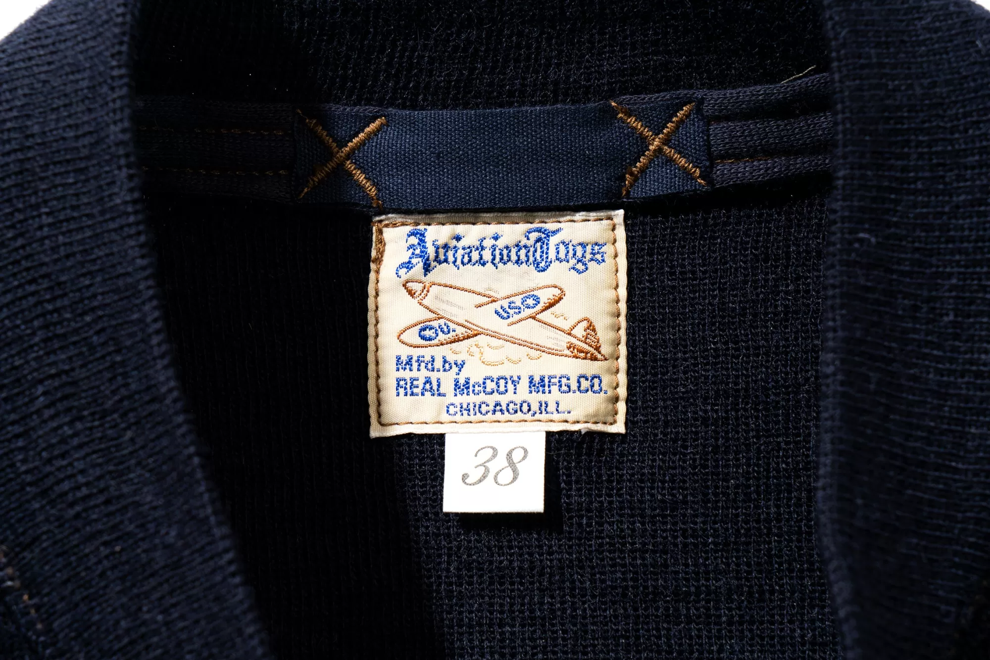 The Real McCoy's Knitwear^Vestflying Winter Type C-2 140 Navy