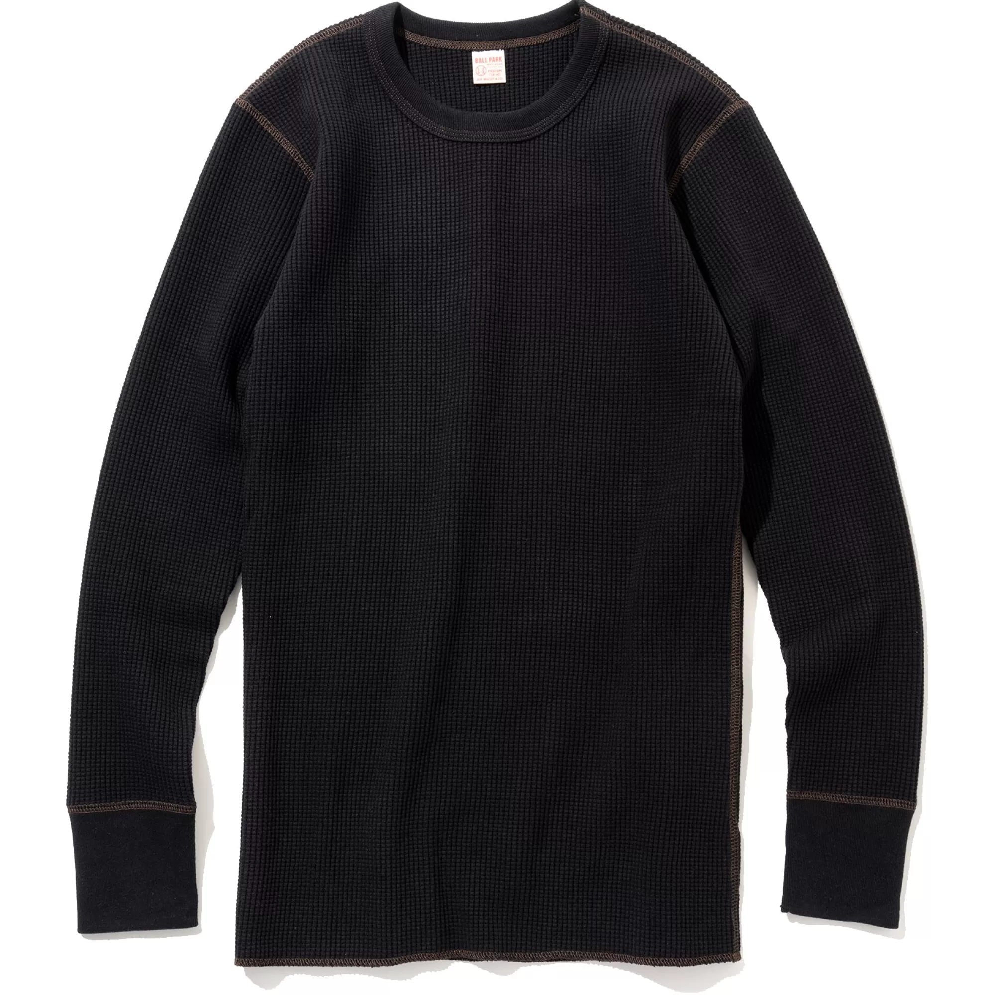 The Real McCoy's Thermal Shirts^Waffle Thermal Shirts Long Sleeve 030 Black