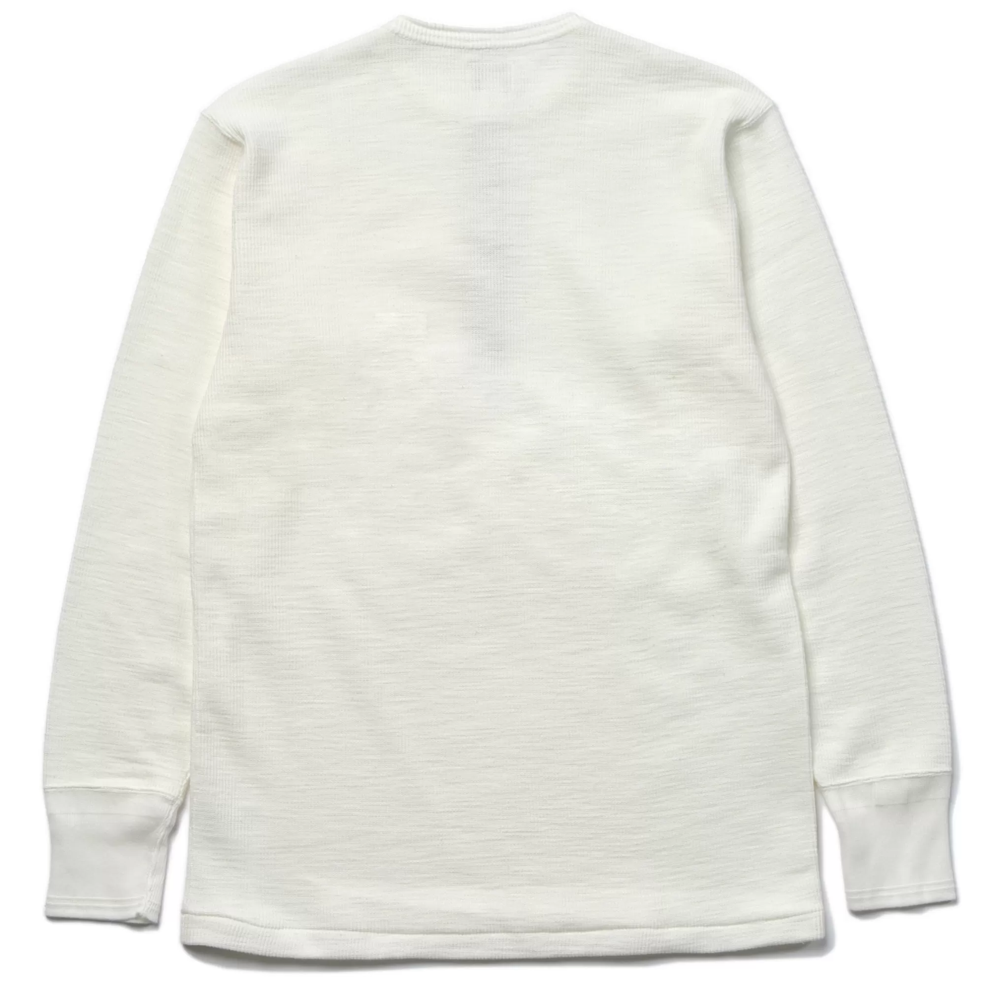 The Real McCoy's Shirts^Western Cardigan Stitch Henley Shirt 010 WHITE