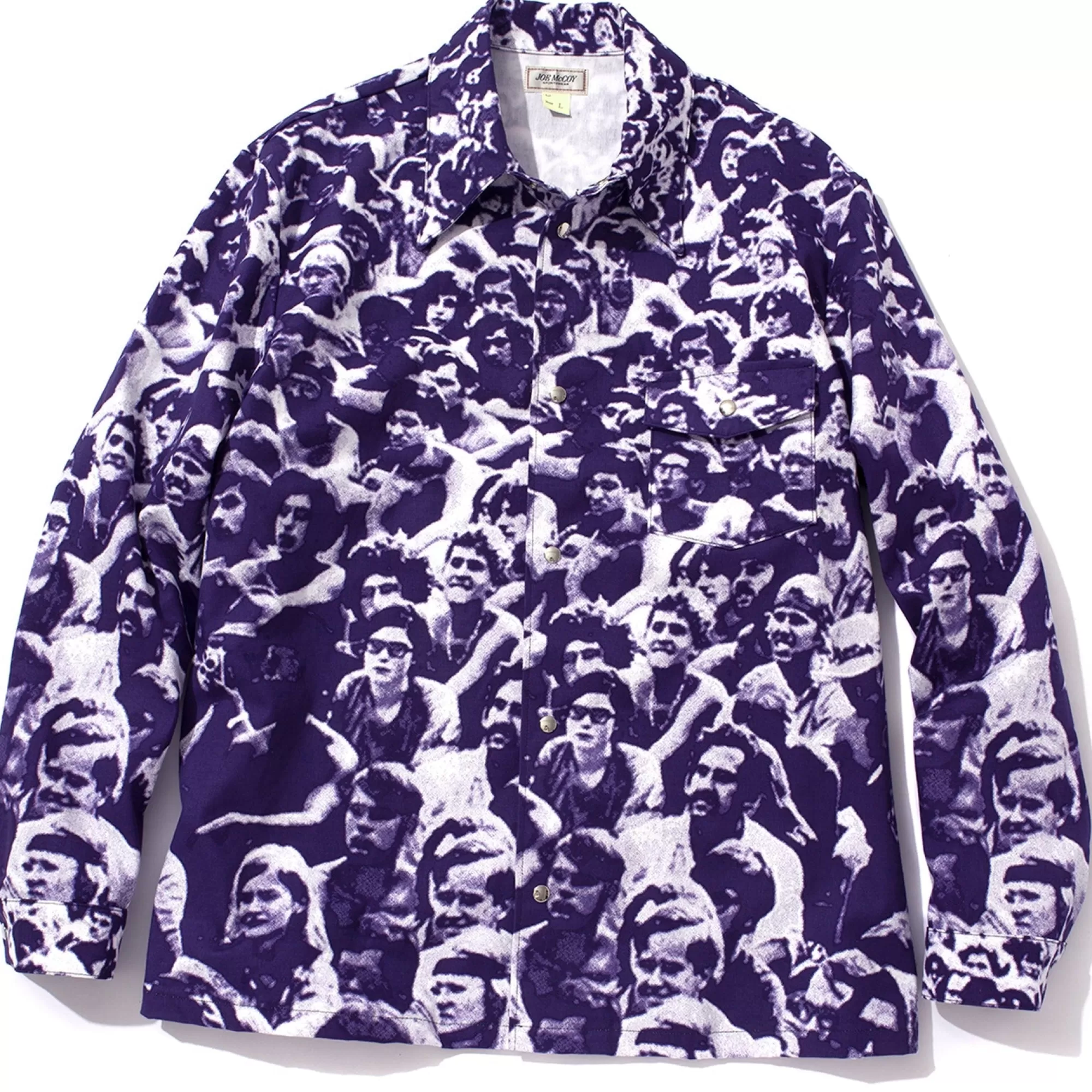 The Real McCoy's Shirts^Woodstock Print Shirt Purple