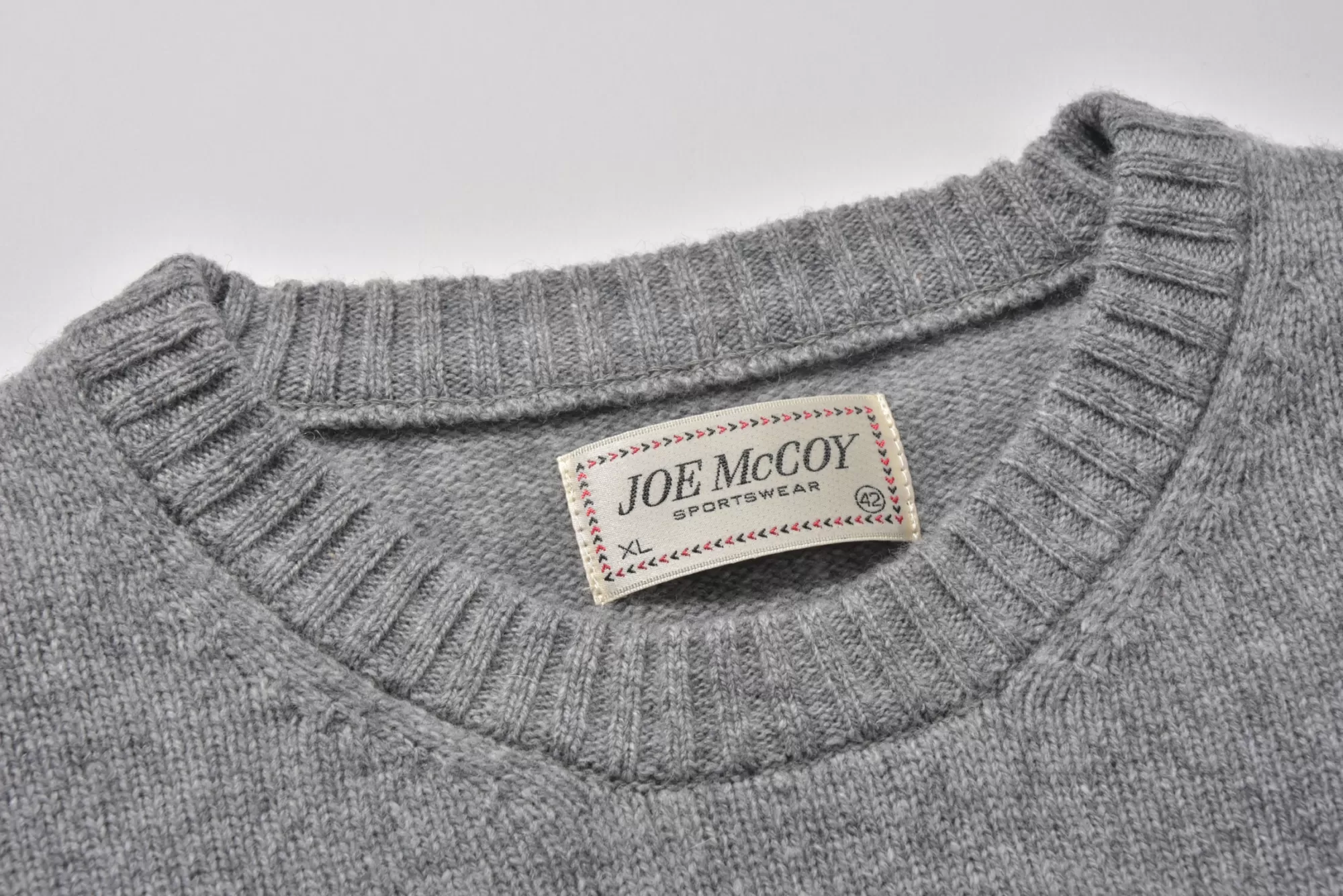 The Real McCoy's Knitwear^Wool Crewneck Sweater 020 Gray