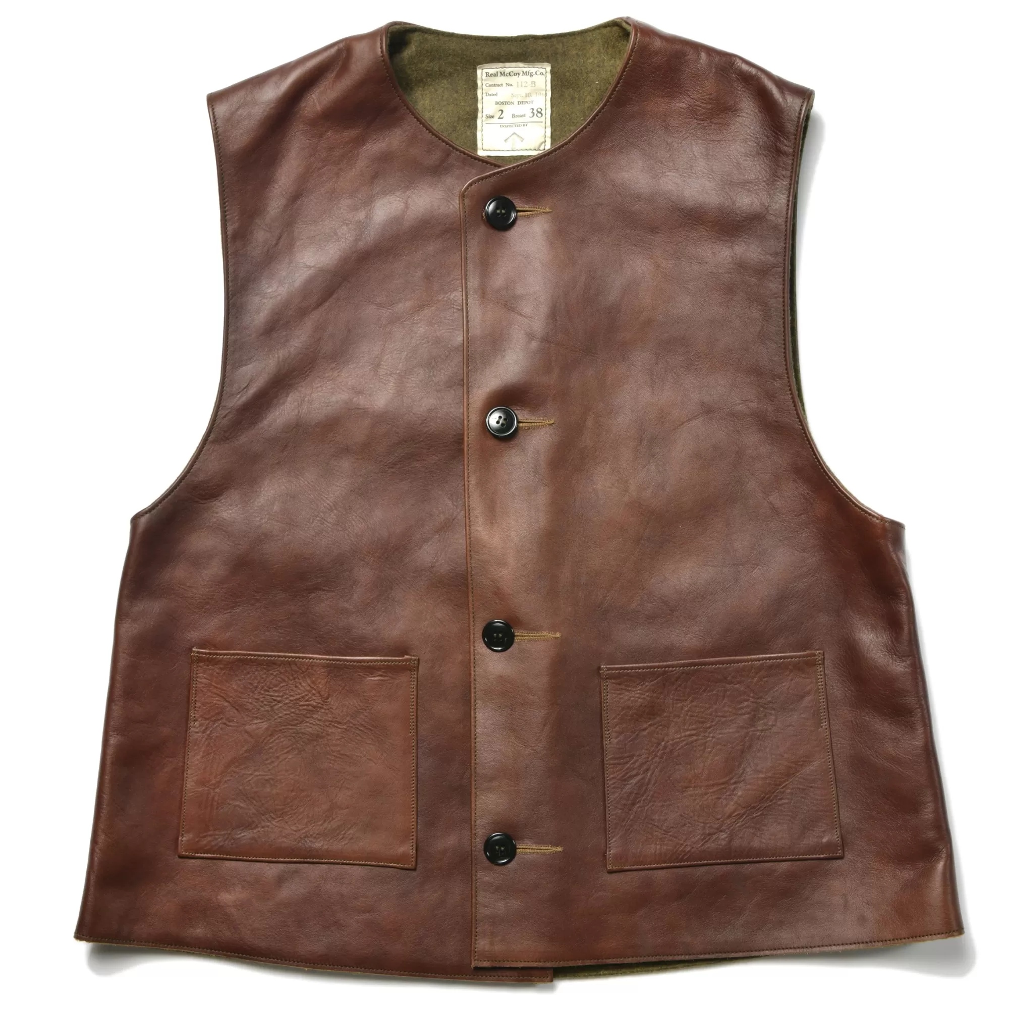 The Real McCoy's Vests^Wwi Jerkin Vest 050 BROWN